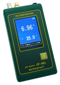CP451 pH meter touchscreen