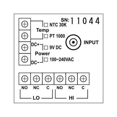 4801C ec controller aansluitingen