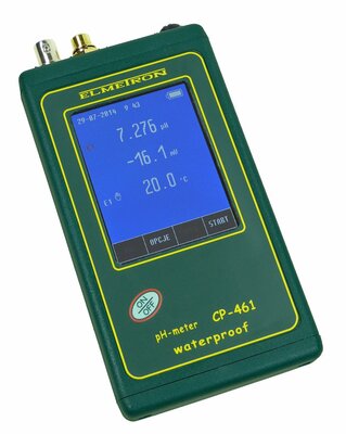 Elmetron CP461 pH meter touchscreen