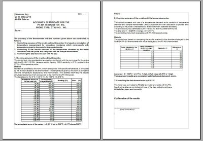 Kalibratiecertificaat periodiek